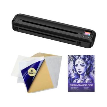 Imagem de Impressora De Estêncil Para Tatuagem Sem Fio Com Bateria De 2500mAh Co