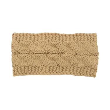 Imagem de Faixa De Cabeça Feminina Quente De Inverno Antiderrapante Com Forro De