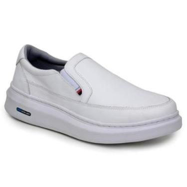 Imagem de Tênis Slip On Masculino Calce Facil CouroMacio e Confortável-Masculino