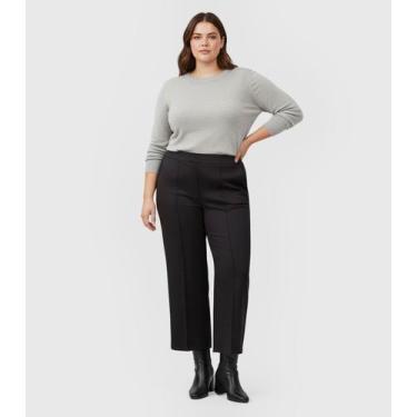 Imagem de Calça Feminina Pantalona Plus Size Renaluci Preto, G2, Preto