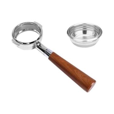 Imagem de Portafilter Sem Fundo 58MM Com 2 Orelhas Para Máquina De Café Espresso