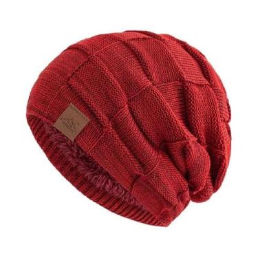 Imagem de Gorro Feminino Multicolorido De Inverno Quente E Moderno Em Tricô Esti
