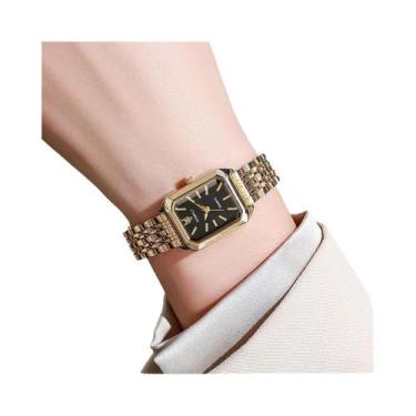 Imagem de Relógio De Pulso Feminino De Luxo Em Aço Inoxidável Com Quartzo, Moda,