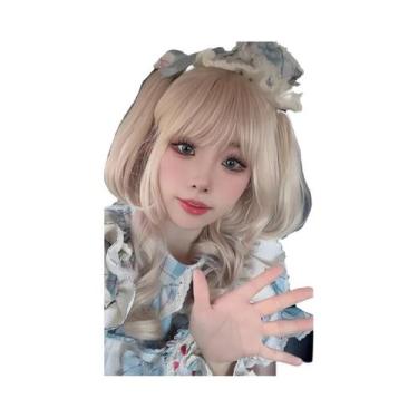 Imagem de Peruca Sintética Longa E Lisa De 24 Polegadas, Preta E Rosa, Com Rabo 