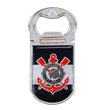 Imagem de Abridor Garrafas Corinthians Com Ímã 9x4,5cm Oficial