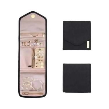 Imagem de Organizador De Joias De Viagem Dobrável, Bolsa De Cosméticos, Exposito