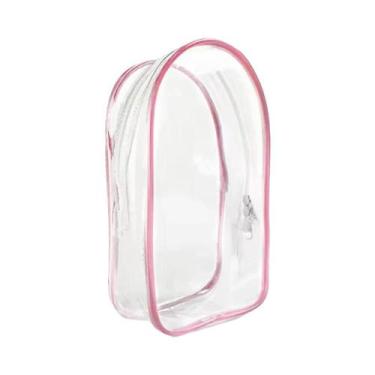 Imagem de Para mini bonito labubu v1 v2 pvc transparente boneca caixa de poeira 