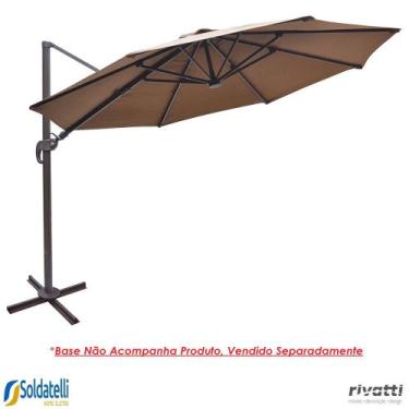 Imagem de Ombrelone San Martin Azul Marinho e Fendi Sem Base - Rivatti, Fendi