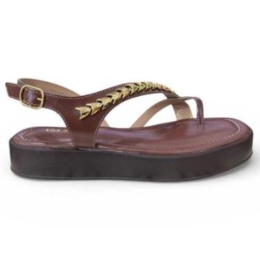 Imagem de Sandália Via Scarpa Marrom Cacau-Feminino