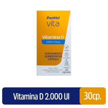 Imagem de Vitamina D 2.000 Ui Panvel Vita 30 Cápsulas