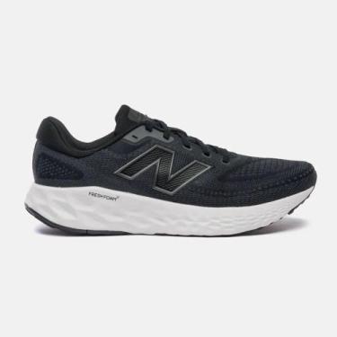Imagem de Tênis New Balance Fresh Foam X Evoz v4 Masculino Preto/Branco, Preto, 