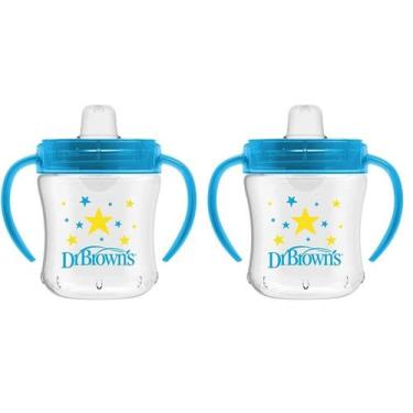 Imagem de Sippy Cup Dr. Brown's Polipropileno (PP) Transition 180 mL Azul