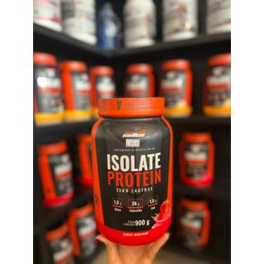 Imagem de Isolate Protein New Millen 900g, Morango, 900g, Suplemento Alimentar