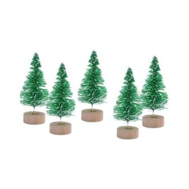 Imagem de Mini Árvore De Natal Artificial 30PCS Decoração DIY Papai Noel Neve De
