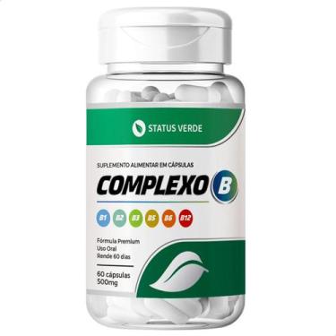 Imagem de Complexo B 8 vitaminas 500mg 60 Cáps - Suplemento Natural