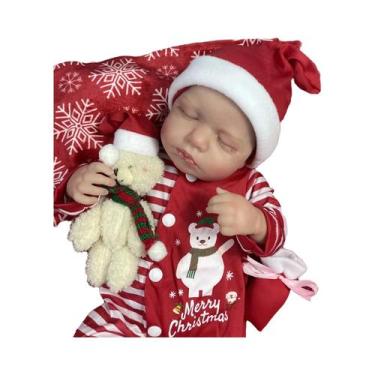 Imagem de Boneca Reborn De Silicone Vinil Realista De 50CM LouLou Menina Recém-N