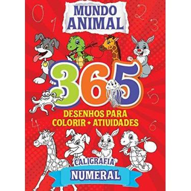 Imagem de Livro - Mundo animal - Tapete 365 Desenhos para Colorir + atividades -