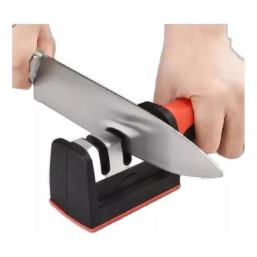 Imagem de Afiador Amolador De Facas 3 Opções De Afiar Profissional Cor - Congrat