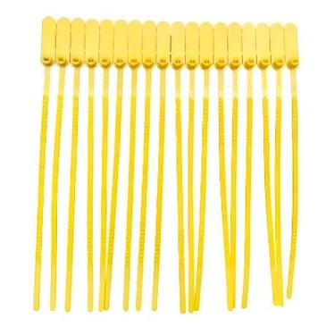 Imagem de 1000 Lacre Para Malote Numerado 23cm Amarelo - Congratulations Store