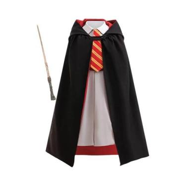 Imagem de Fantasia De Cosplay Para Meninas Da Escola De Magia Com Capa, Uniforme