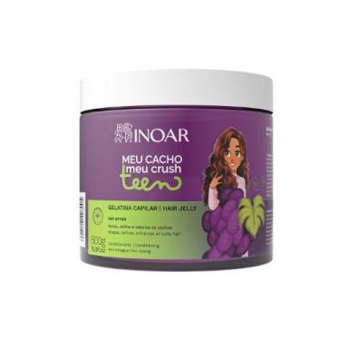Imagem de Inoar meu cacho meu crush gelatina 500g teen uva