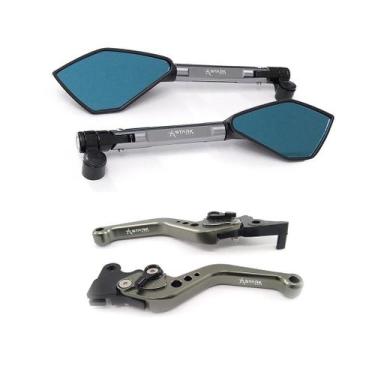 Imagem de Manete Esportivo Retrovisor Honda NX Falcon Bros XR Tornado Xre - NoBr
