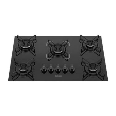 Imagem de Cooktop 5 Bocas Essencial Itatiai Mesa De Vidro à Gás Bivolt Preto - I
