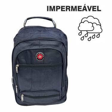 Imagem de Mochila Impermeável Reforçada Cabo De Aço + USB Notebook Faculdade - ABAFARTO-Masculino