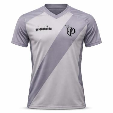 Imagem de Camisa Ponte Preta Diadora Treino Jogador Cinza - Masculino-Masculino