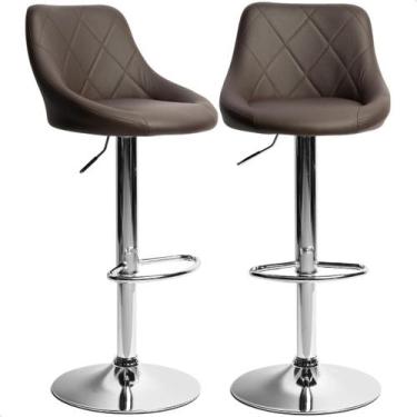 Imagem de Kit 02 Banqueta Alta Giratória Milano Cozinha Americana Bar prime.offi