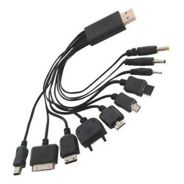 Imagem de Adaptador 10 Pontas Carregador Universal Preto Fonte - Dolce Magazine 