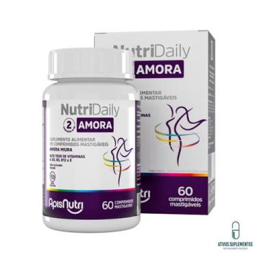 Imagem de NutriDaily Polivitamínico Sabor Am ora Mi ura 60 Comp APISNUTRI