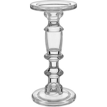 Imagem de Castiçal 24X11X11Cm Vidro Transp - NH