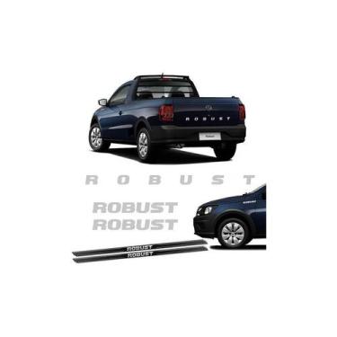 Imagem de Kit Adesivos Saveiro Robust 17-19 Prata c/ Soleira - SPTS