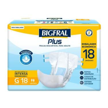 Imagem de Fralda Bigfral Plus Econômica G 18 Unidades