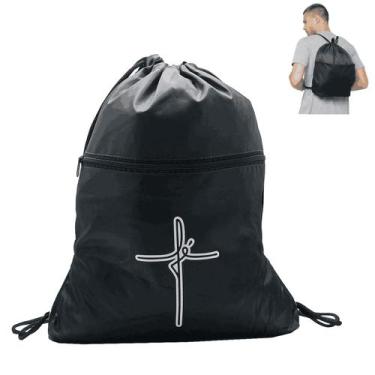 Imagem de Mochila Saco EcoBag Impermeável Ginastica Saquinho Ajustável Academia 