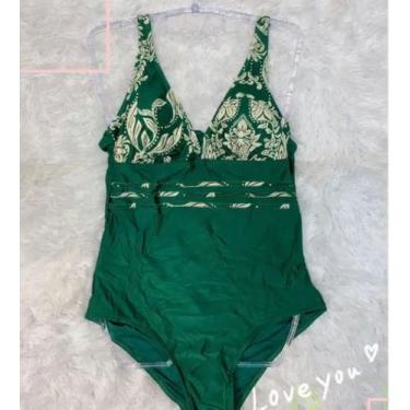 Imagem de Maiô com Detalhes Adulto feminino RafaellaS, Verde, M