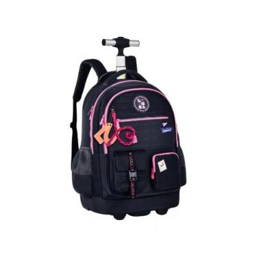 Imagem de Mochila Escolar Rodinha Luluca 3B Dreams Clio, Preto