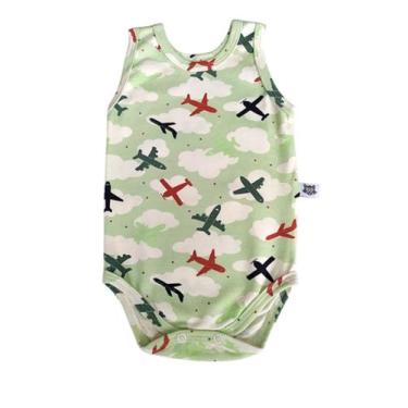 Imagem de Body bebê verão masculino Raccon - Roupa menino, Verde, G