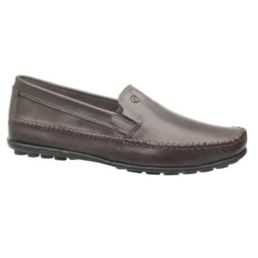 Imagem de Mocassim Pegada Masculino em Couro Cravo 140156, Cravo, 42