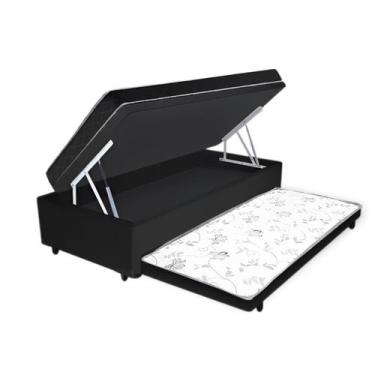Imagem de Cama Box Bau + Auxiliar + Colchão D23 188X8850 - SULA MÓVEIS