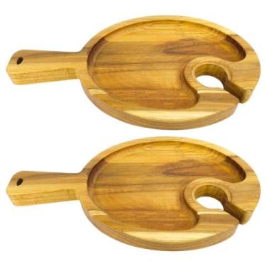 Imagem de Petisqueiras Madeira Com Suporte Para Taça - Carmisini