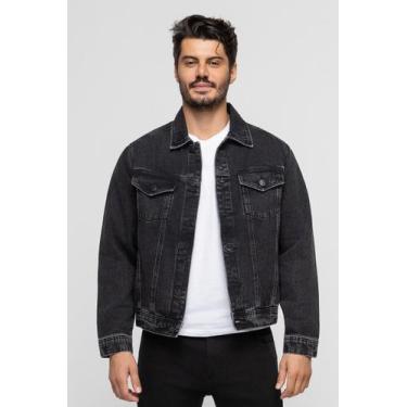 Imagem de Jaqueta Masculina Trucker Basic Black - Doct Jeans, GG, Black