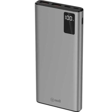 Imagem de POWER BANK IWILL 10000 mAH COR METALICA