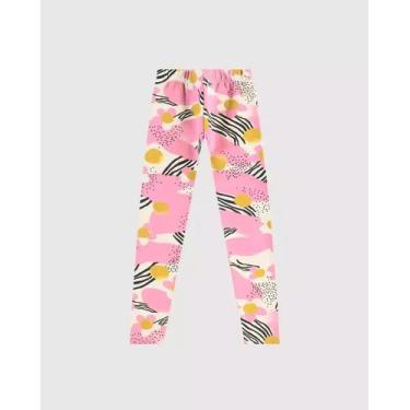 Imagem de Calça Legging Infantil Estampada Em Moletom Stretch Flanelado Malwee K