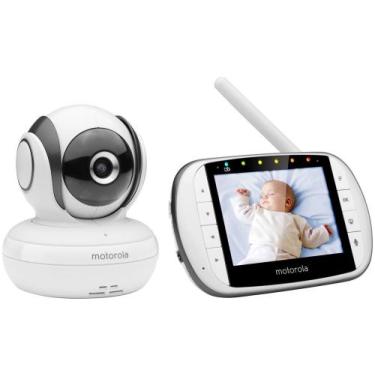 Imagem de Babá Eletrônica Motorola MBP36S Tela 3,5 - Monitoramento da Temperatur