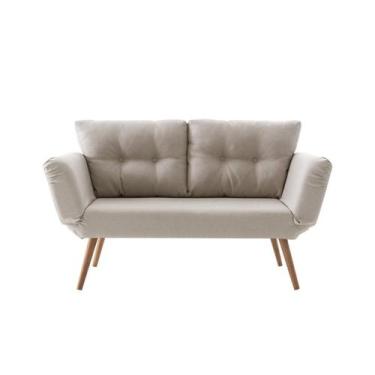 Imagem de Sofa Cama 142,0cm 85,0cm X 70,0cm Adele T1074 Bege - Daf Mobiliário