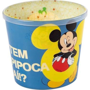 Imagem de Balde Para Pipoca Mickey Super Decorado 2,1L - PLASUTIL