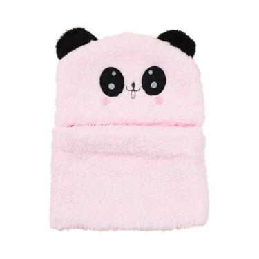 Imagem de Gorro Quente E Macio De Panda Para Crianças, Outono E Inverno, Boné Pa