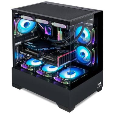 Imagem de Gabinete micro ATX Gamer Stellar Pro MetalRed M9 Sem Fans - Preto